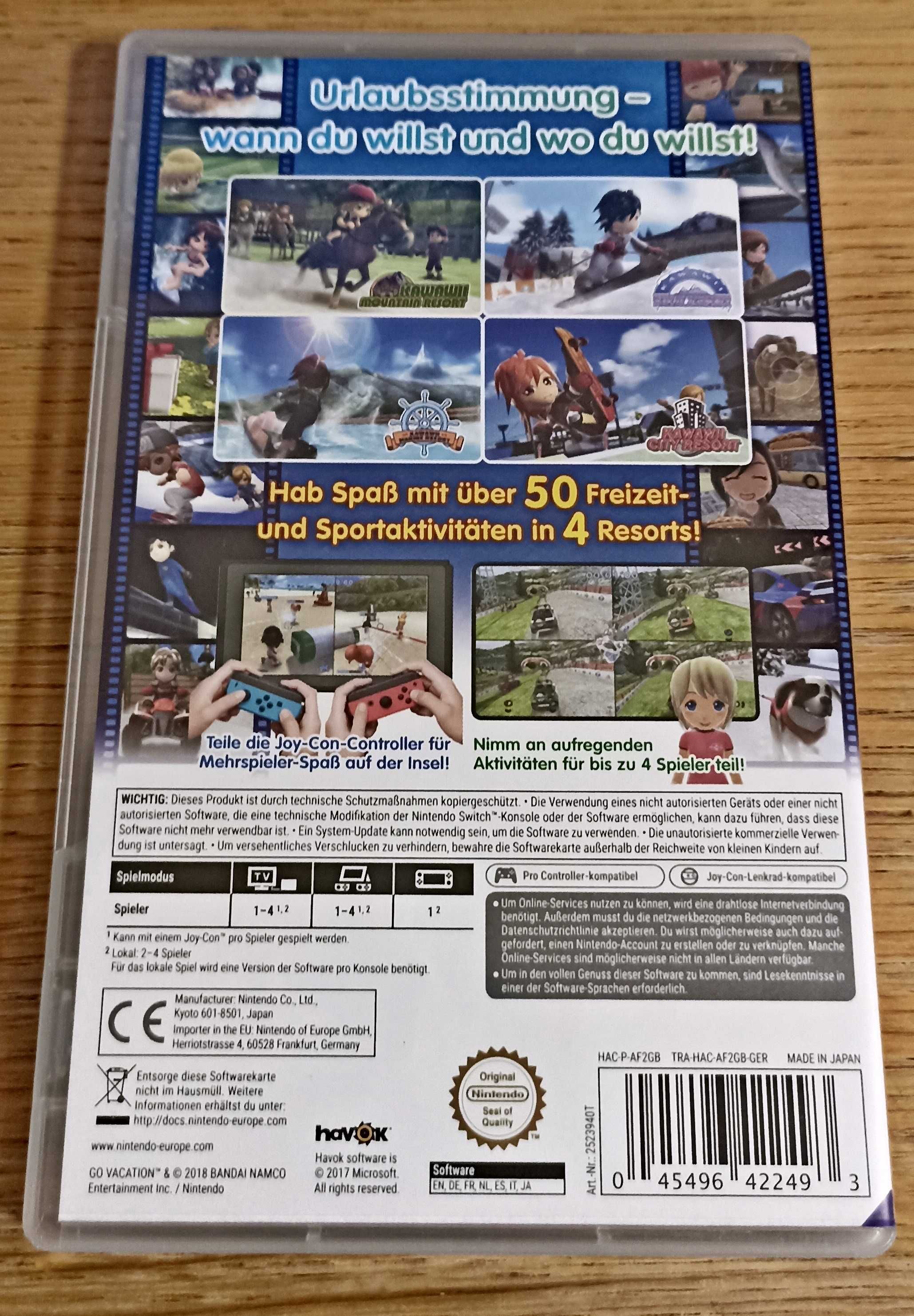 Go Vacation Nintendo Switch jak NOWA !