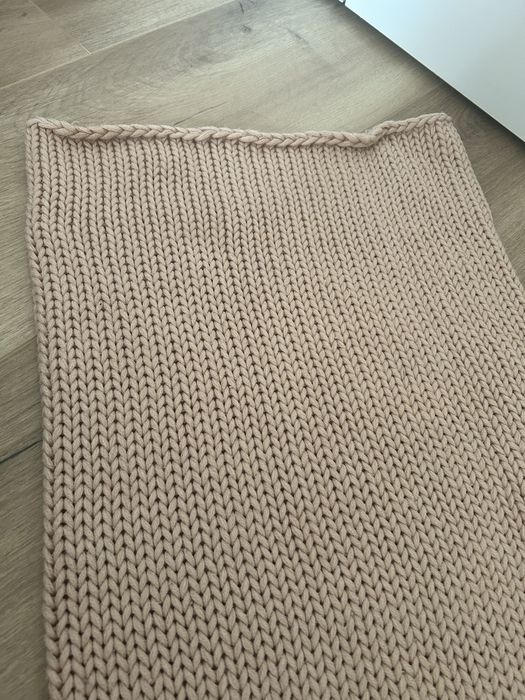 Komin szalik różowy