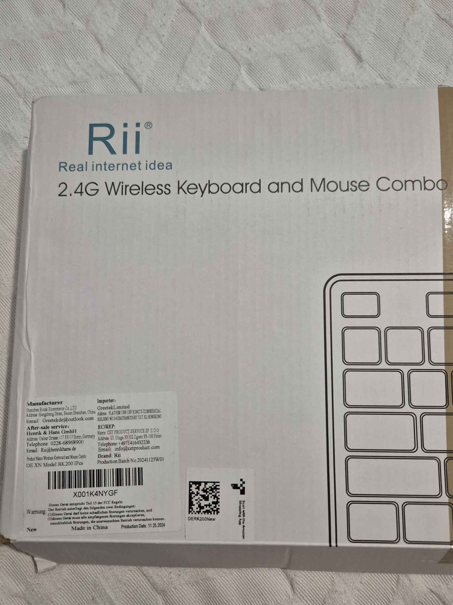 Wireless Keyboard and Mouse Combo