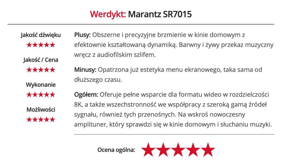 Marantz SR7015 amplituner kina domowego