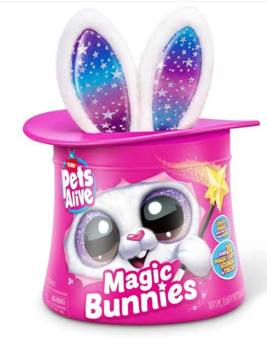Игровой набор Pets Alive Magic Bunnies Кролик волшебник чарівник білий
