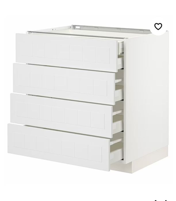 ikea stensund białe fronty szuflad