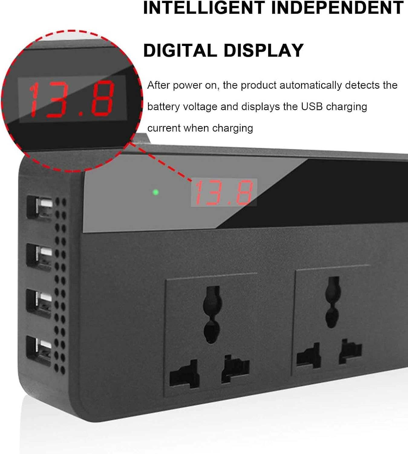 Автомобильный инвертор 12V в 110V/220V.