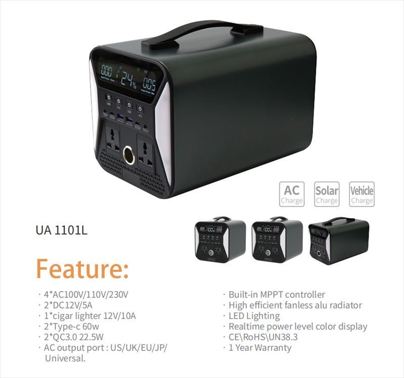 Источник бесперебойного питания ИБП Ctolity 1000W Lifepo4 UA1101L