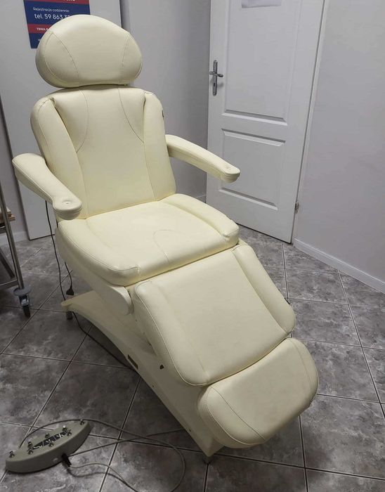 Fotel kosmetyczny elektryczny marki premium