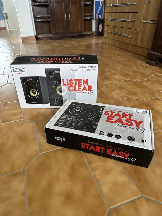 PACK Hercules DJ Control 200 + Colunas