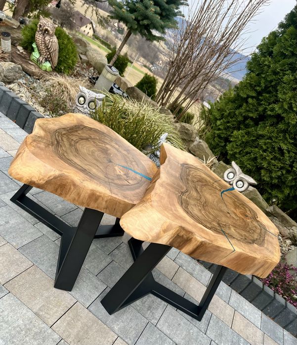 Stoliki kawowe z żywicą