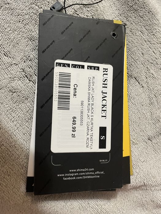 Kurtka na motor damska SHIMA RUSH LADY BLACK czarny