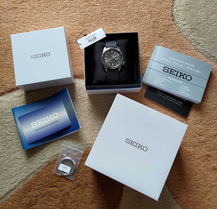 Zegarek męski Seiko 5 DressKX automat szafir pasek