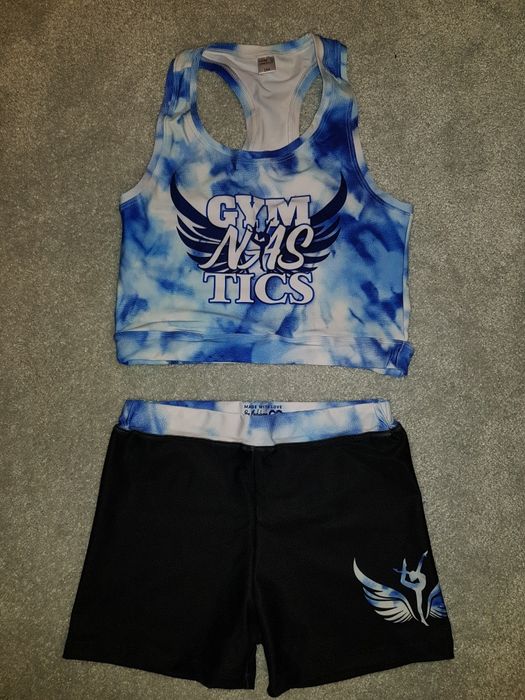 Komplet Machiko Gymnastics Blue Dream short rozm.164