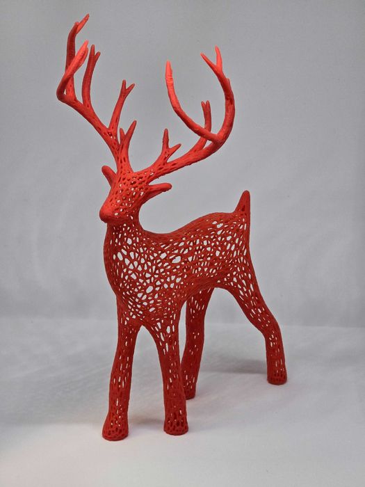 Renifer Voronoi Czerwony ozdoba świąteczna