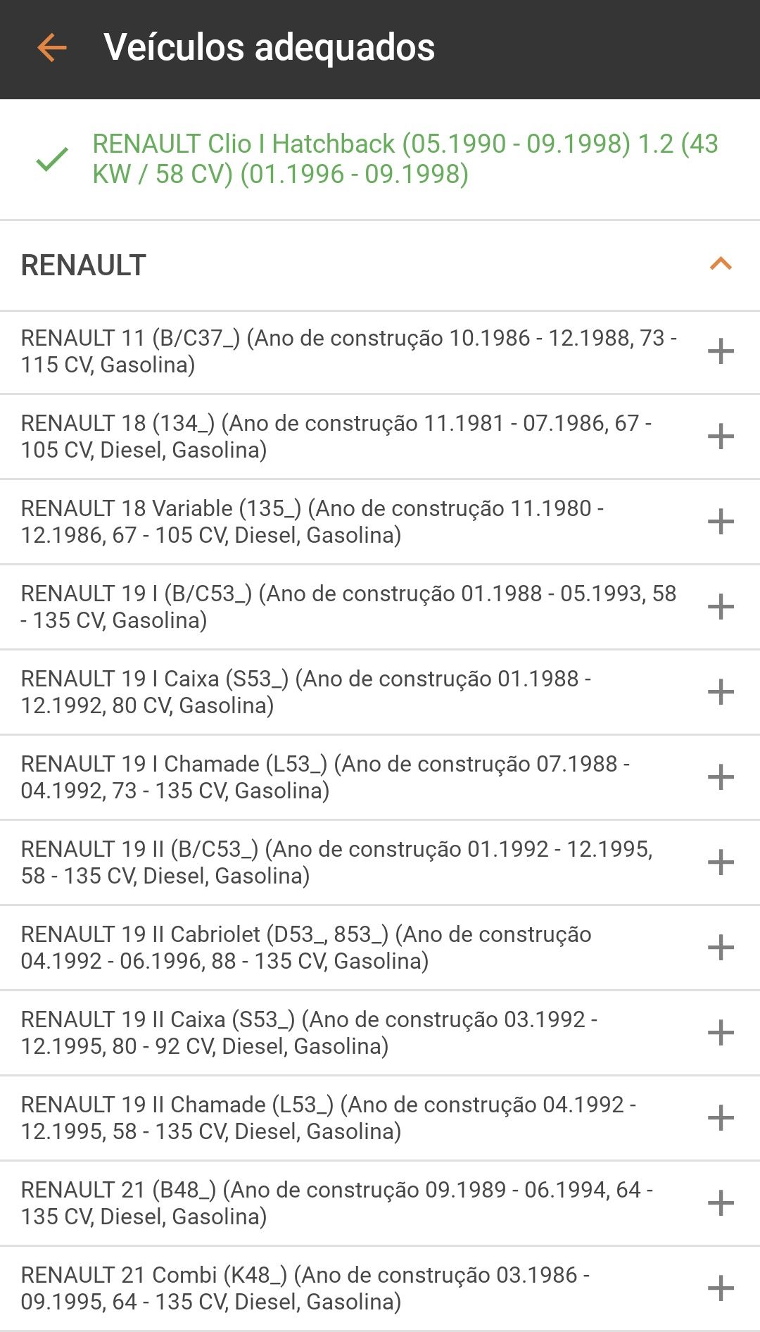 Depósito de expansão para líquido de refrigeração RENAULT