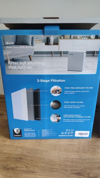 Oczyszczacz powietrza Levoit LV-H131 smart wi-fi 230 m3/h aplikacja