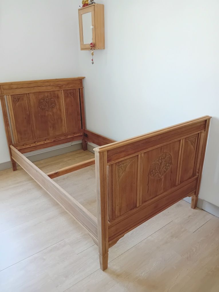 Cama eucalypto solteiro/ bedframe eucalyptus wood