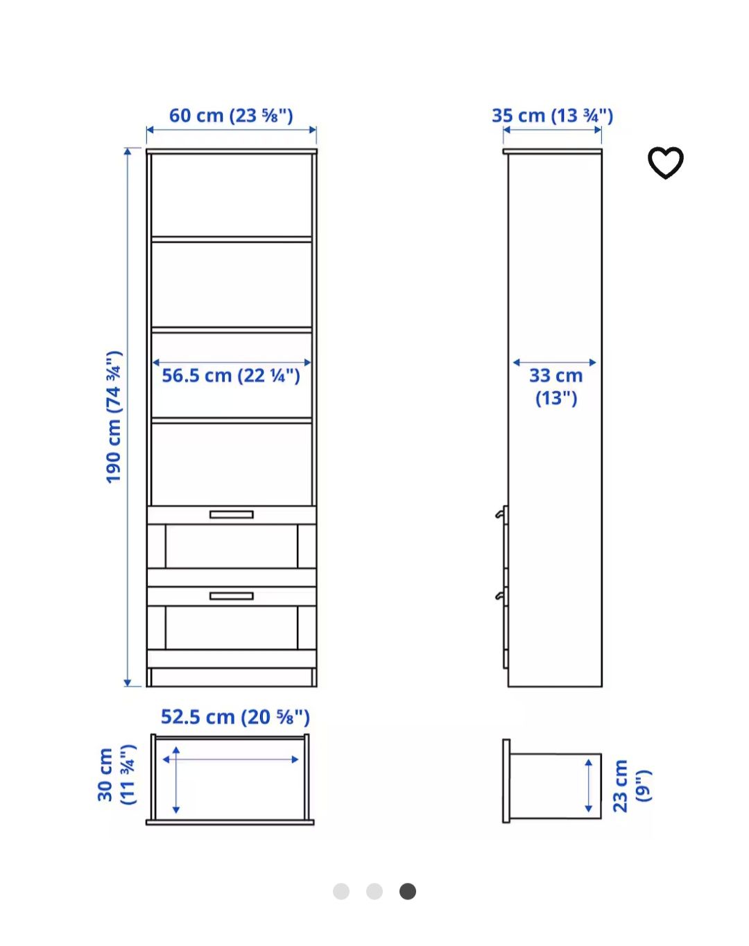 Regał Ikea Brimnes