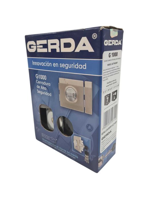 Zamek zasuwa GerdaA G1000 nikiel satyna ATEST KL 7