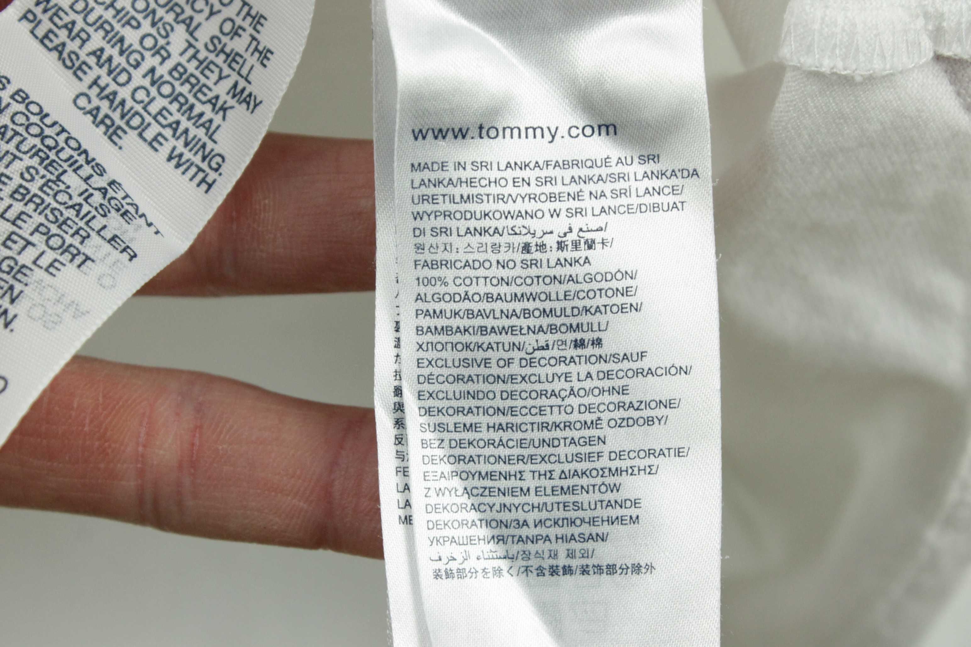 Білосніжна сорочка з тканини джерсі рубашка Tommy Hilfiger Slim Fit ХЛ