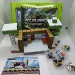 128шт+4 героя Конструктор магнітний Minecraft майнкрафт сніговий дім