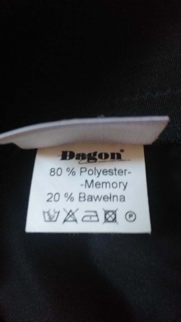 Spodnie czarne Dagon rozmiar 44