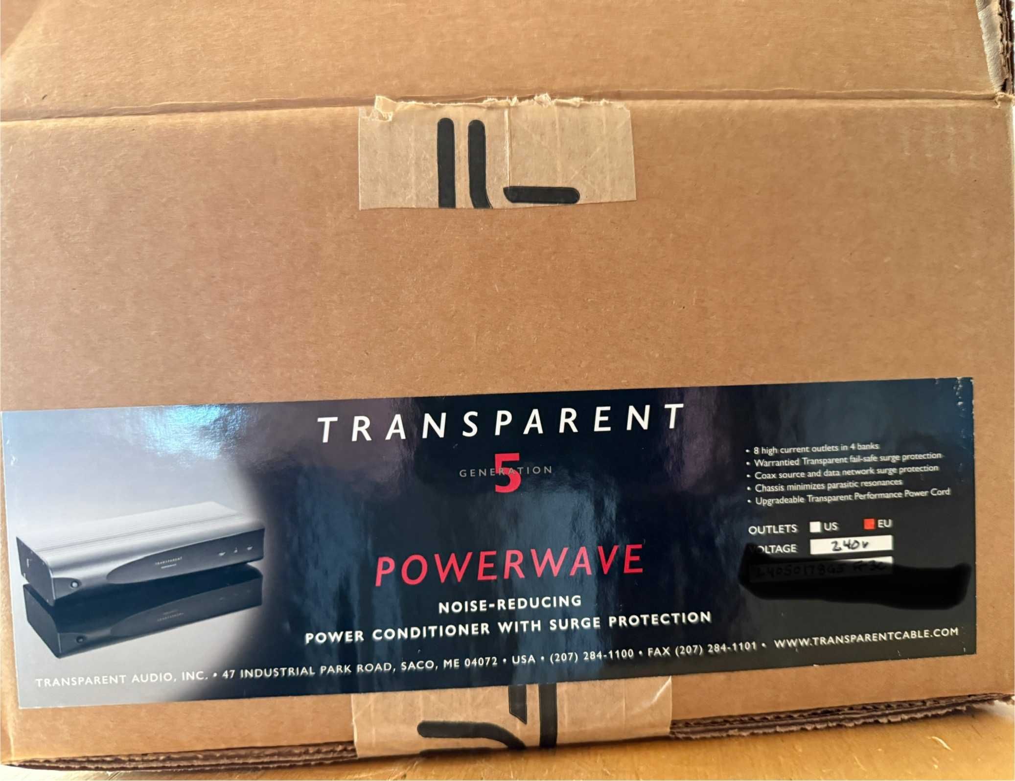 Listwa zasilająca TRANSPARENT POWERVAWE wersja europejska