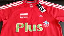 Koszulka Plus Polska---Kibicuje Siatkarzom---Oryginał Adidas---Okazja
