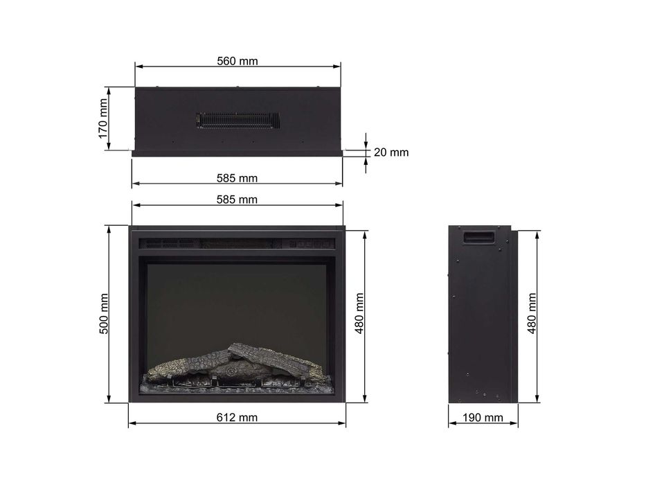 Електрокамін ArtiFlame AF24 / від виробника / электрический камин