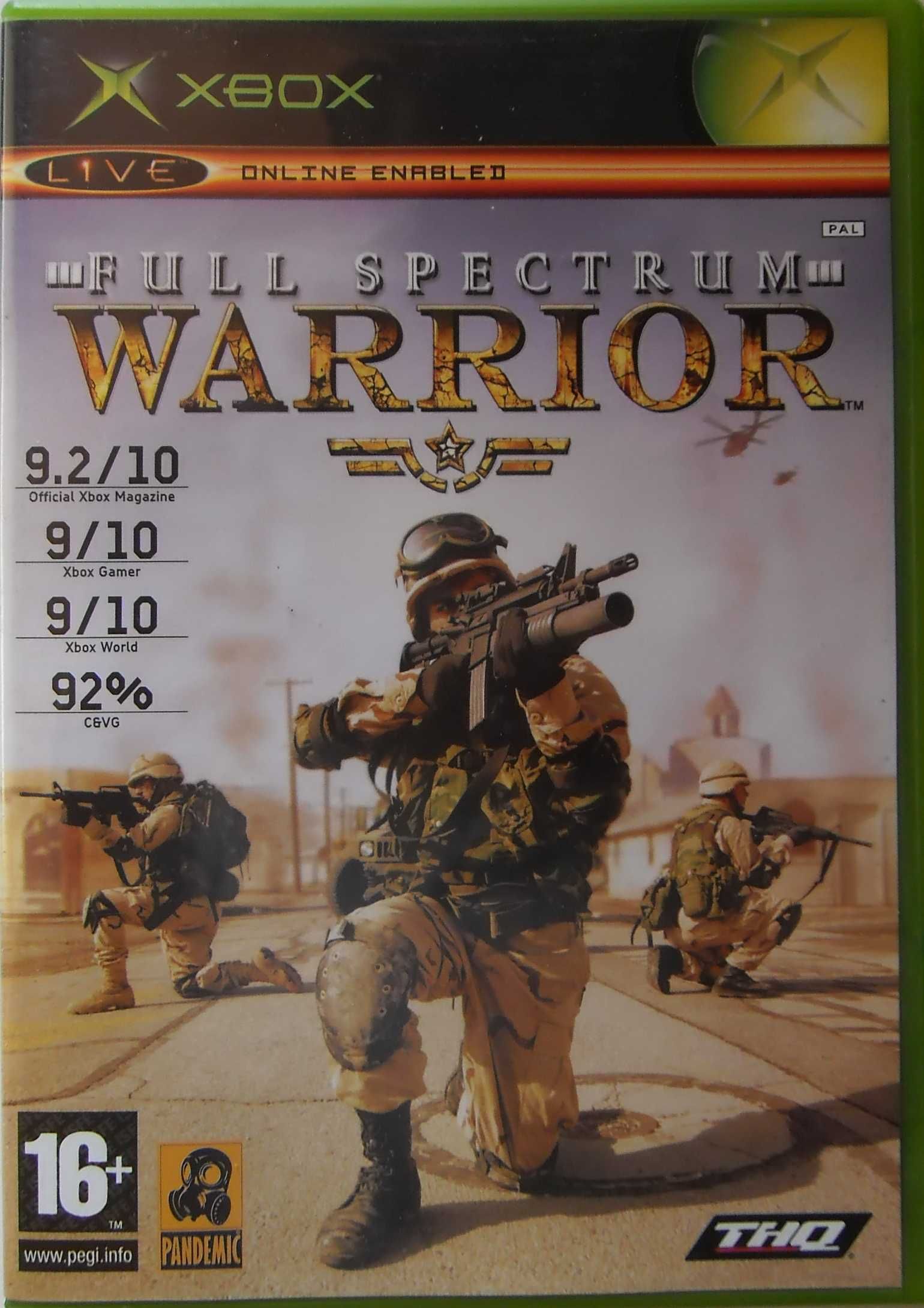 VIDEO JOGO COMPLETO "Full Spectrum Warrior" / Xbox PAL