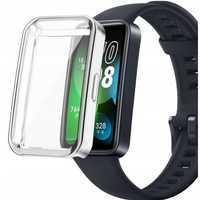 Etui Silikonowe z Ochroną Wyświetlacza 2w1 Huawei Band 8 I KOLORY