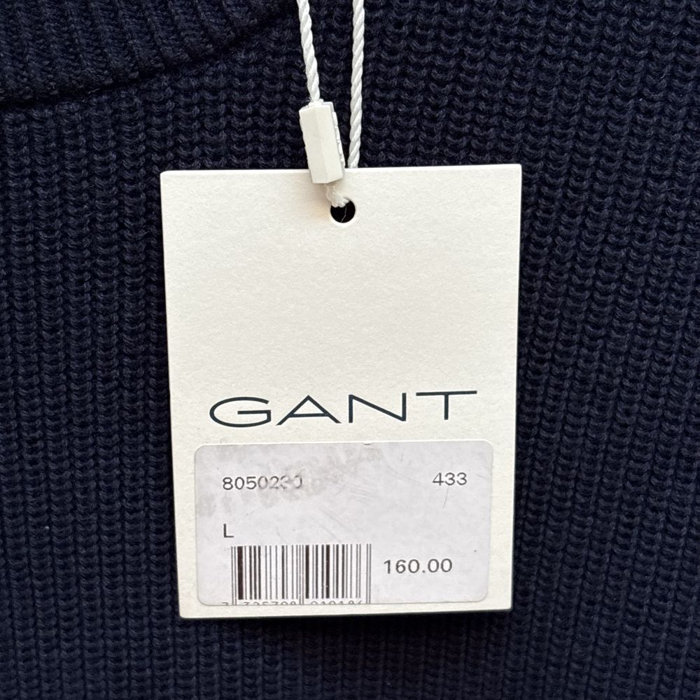 Sweater Malha Azul Escura GANT (L) NOVA