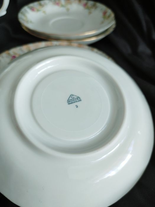 Serwis kawowy Chodzież IWONA do kawy herbaty złota róża prl retro