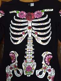 Платье (хлопок) скелет кости Halloween розмір S, H&M, зріст 165