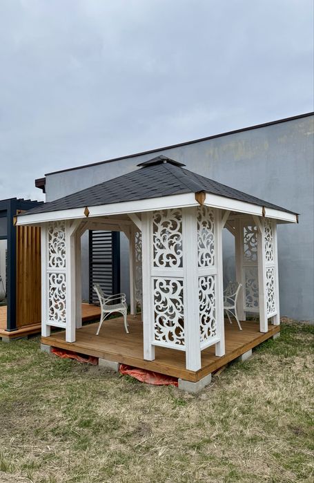 Altana Ogrodowa 3x3 Wiata Altanka Zadaszenie Biała