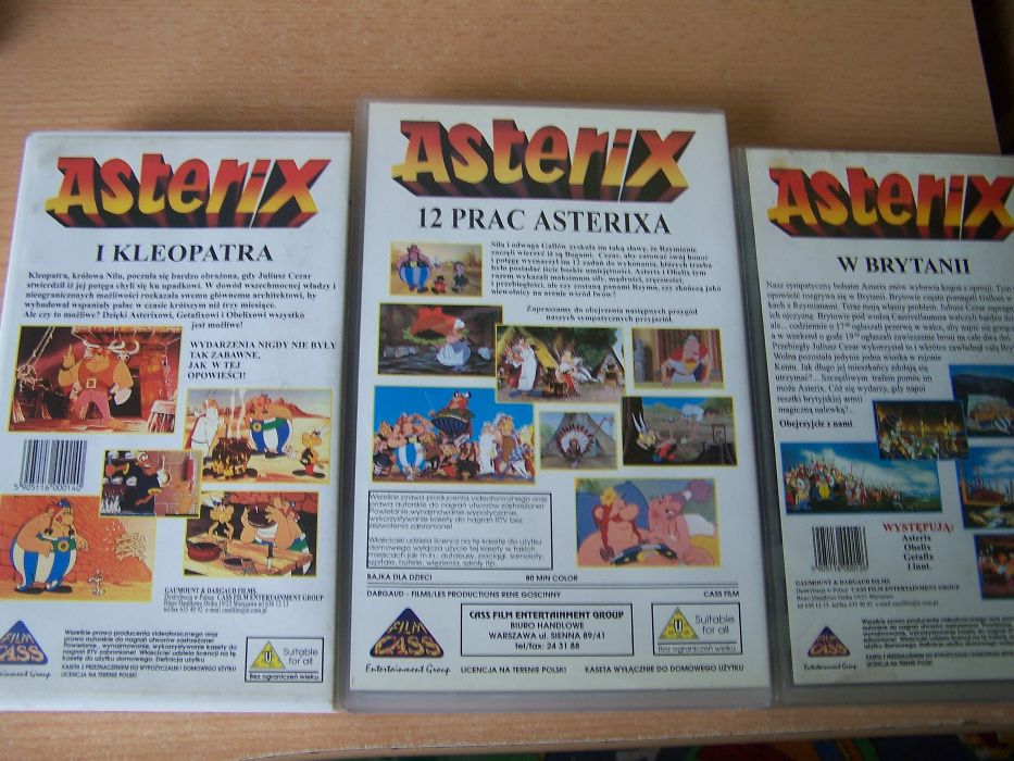 Asterix Złota Kolekcja VHS(kasety wideo)