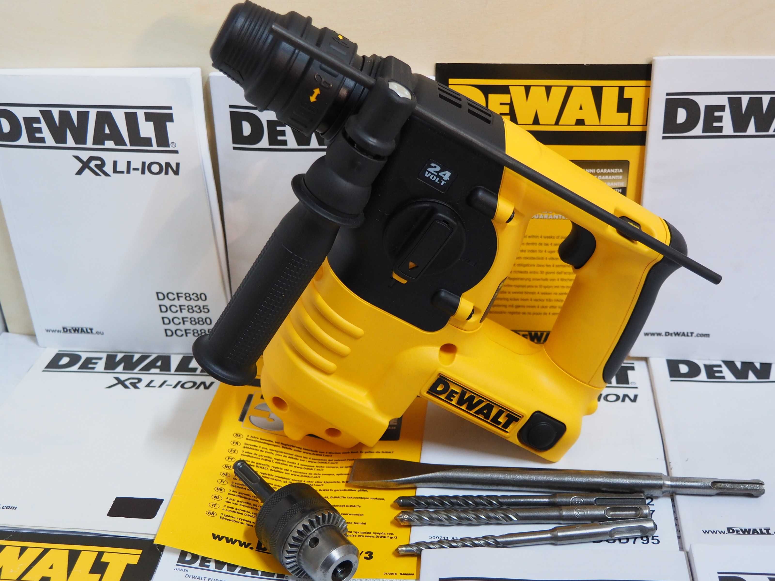 DEWALT DC 224 młotowiertarka SDS-PLUS młot 24v NI-CD,MH elu bti berner