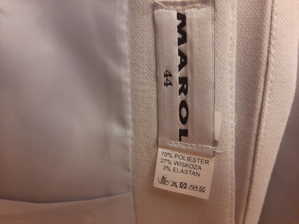 Spódnica damska prosta ołówkowa jasna elegancka