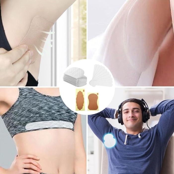 Wkładki antypotowe pod pachy, przeciwpotowe, 94 sztuki, oddychające