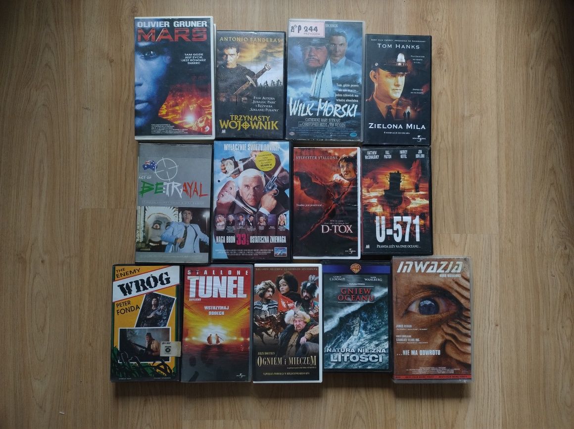 Kasety VHS 13 sztuk