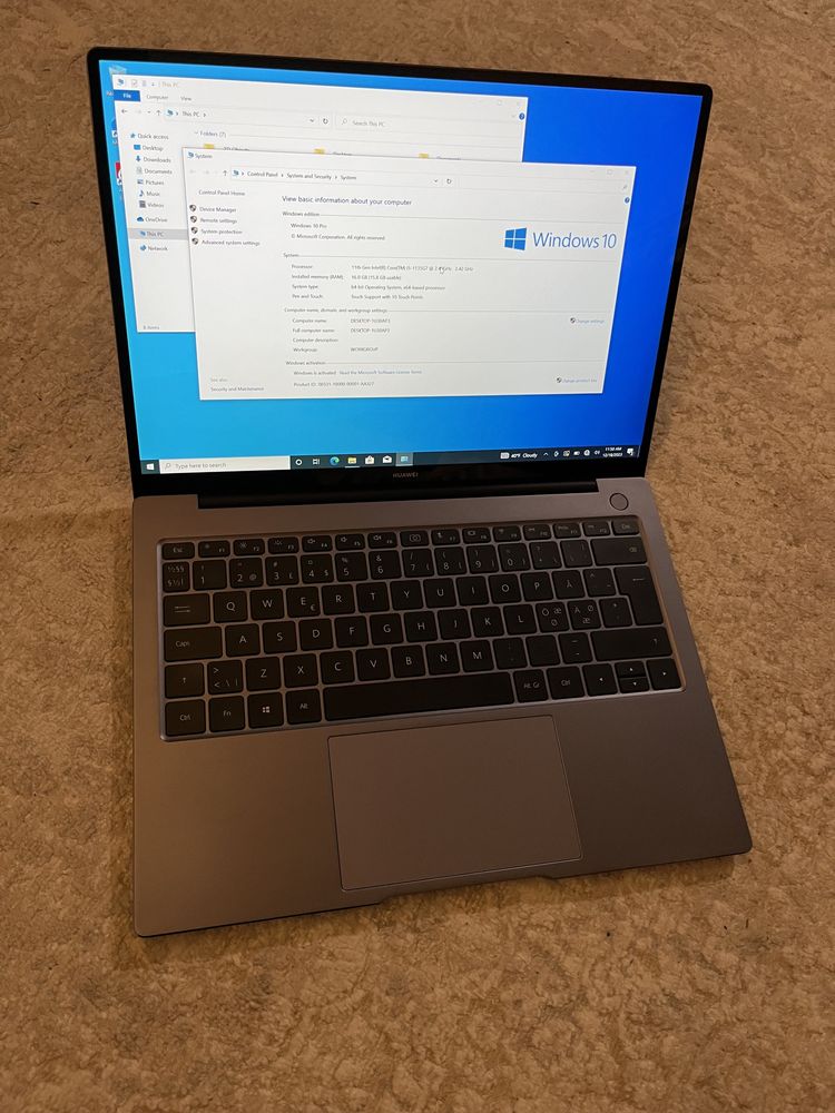 Huawei matebook 14 core i5 1135g7 16/512gb 14” 2k сенсорний