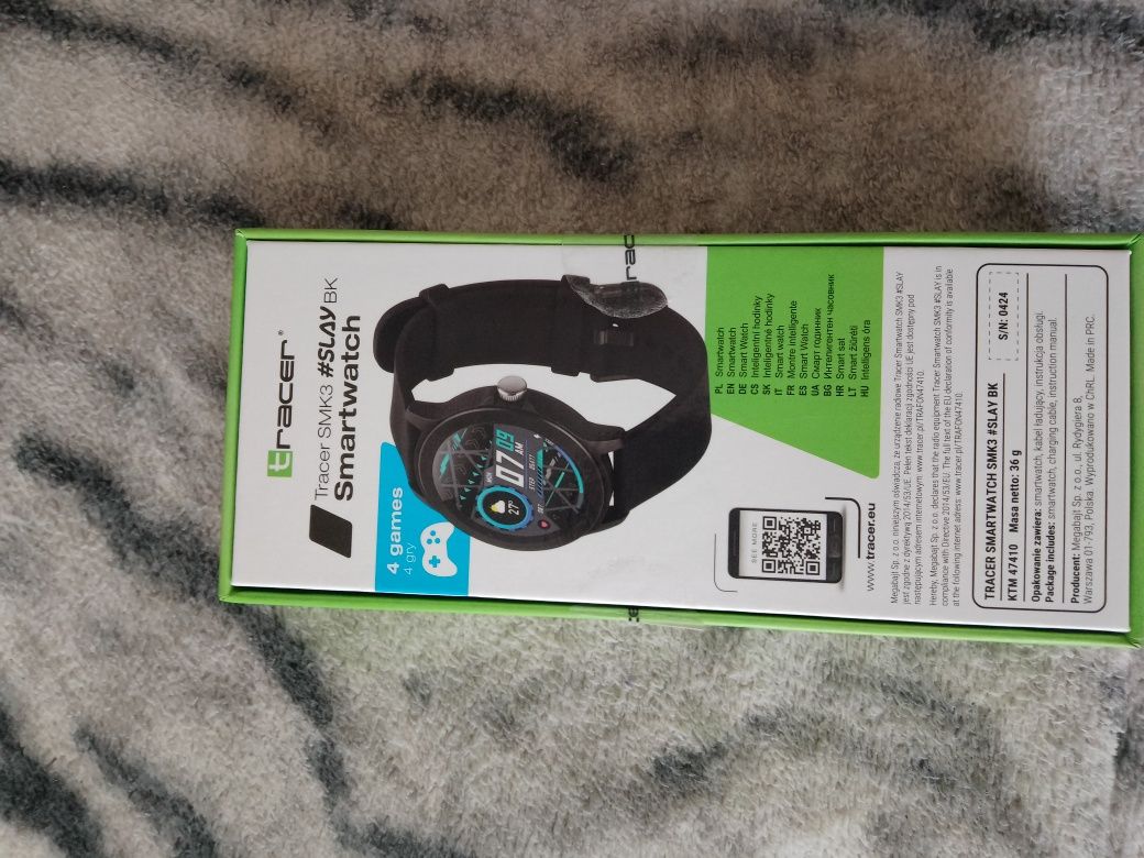 Smartwatch Tracer Slay czarny nowy
