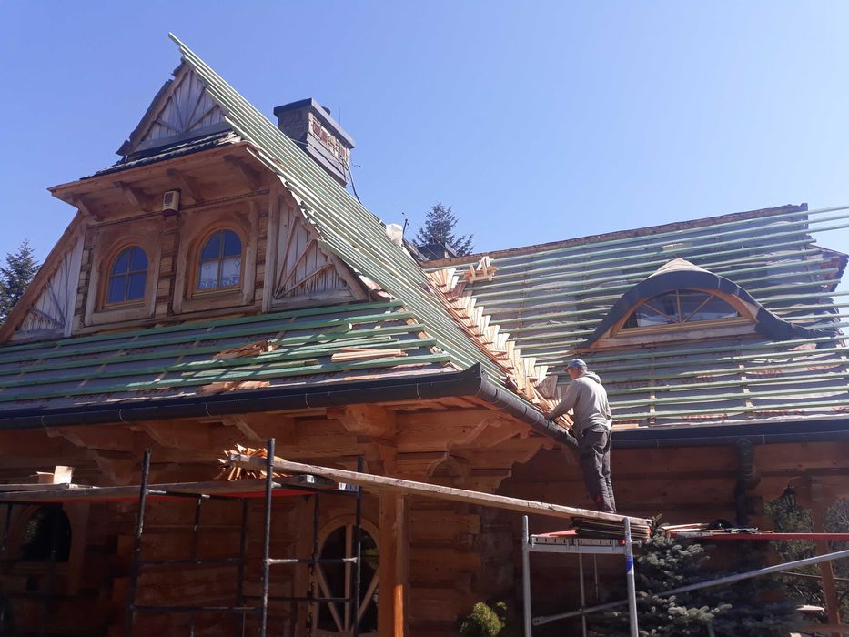 Gont drewniany, Deska Modrzew Decha modrzewiowy,Gonty drewniane łupane