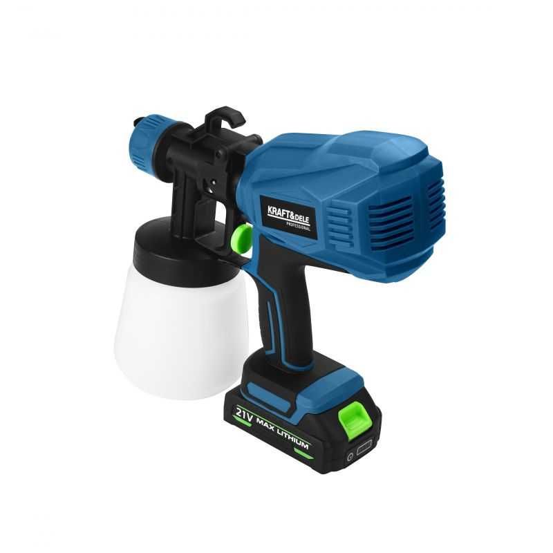 PISTOLET NATRYSKOWY akumulatorowy 21V 2000mAh pojemnik 800 ml KD5481