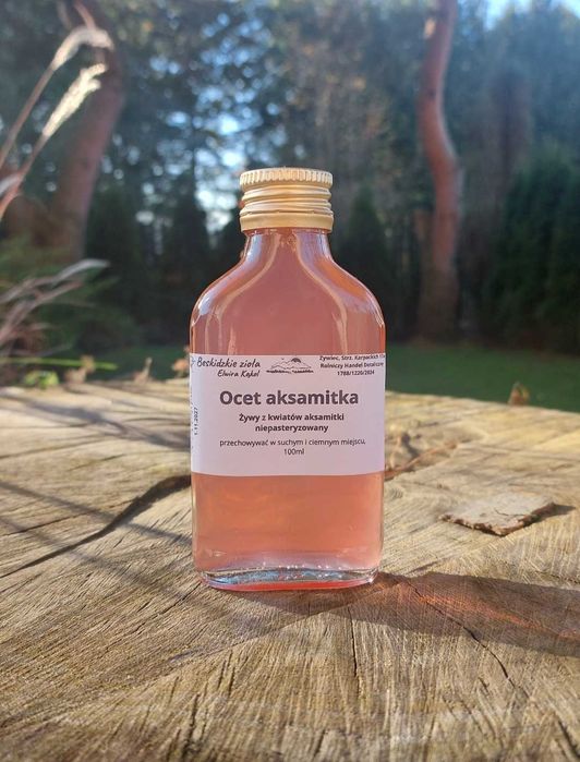 Ocet aksamitka organiczny Beskidzkie zioła