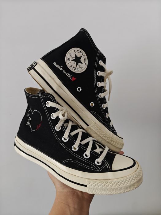 Converse trampki wysokie czarne damskie 38/24,5 cm
