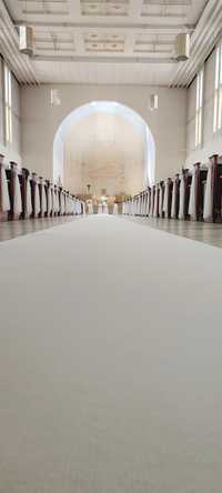 Biały dywan do Kościoła Ślub Wesele