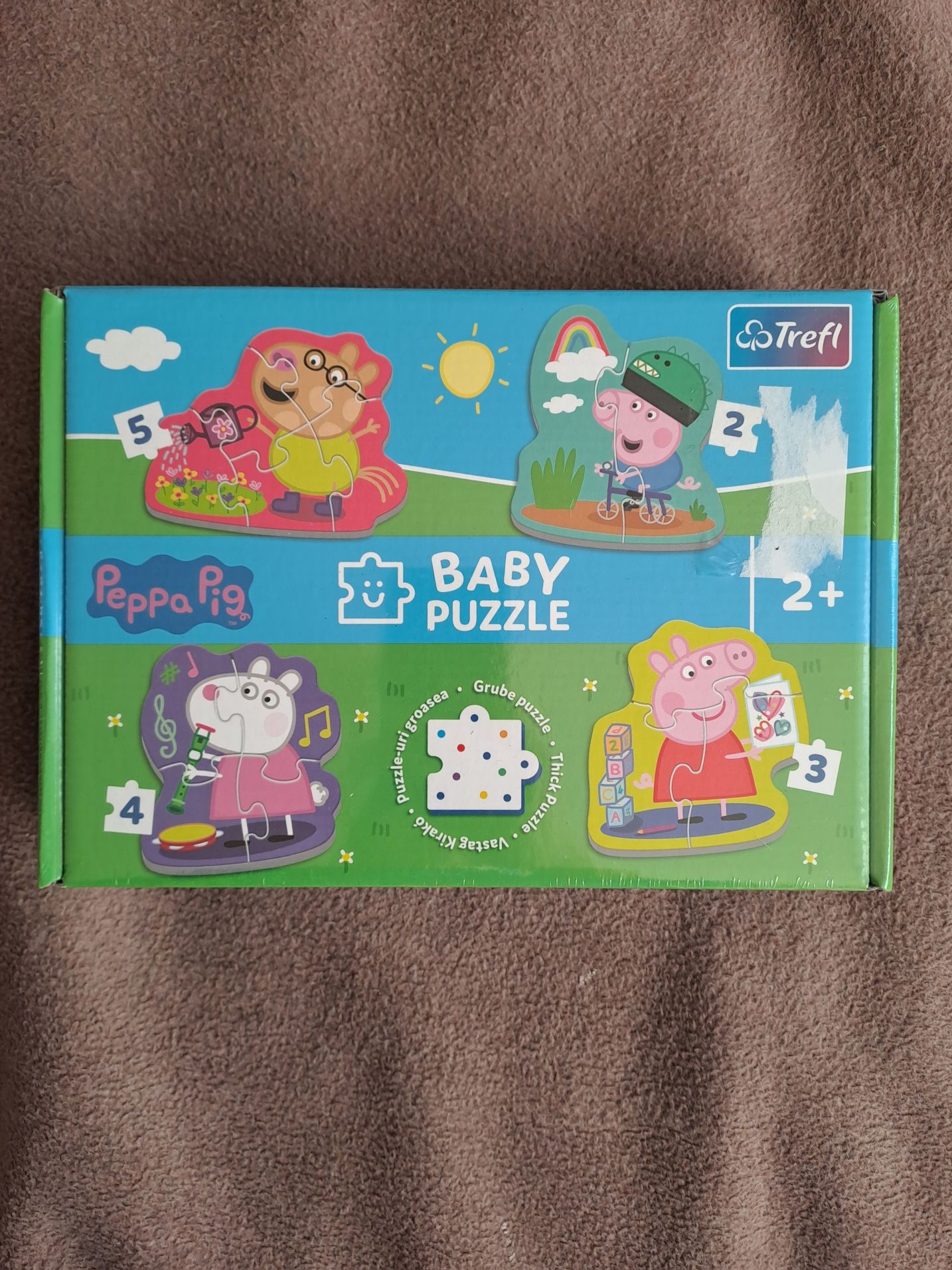 Świnka Peppa logic Lisciani gra logiczna Trefl Baby Puzzle nowe 2+