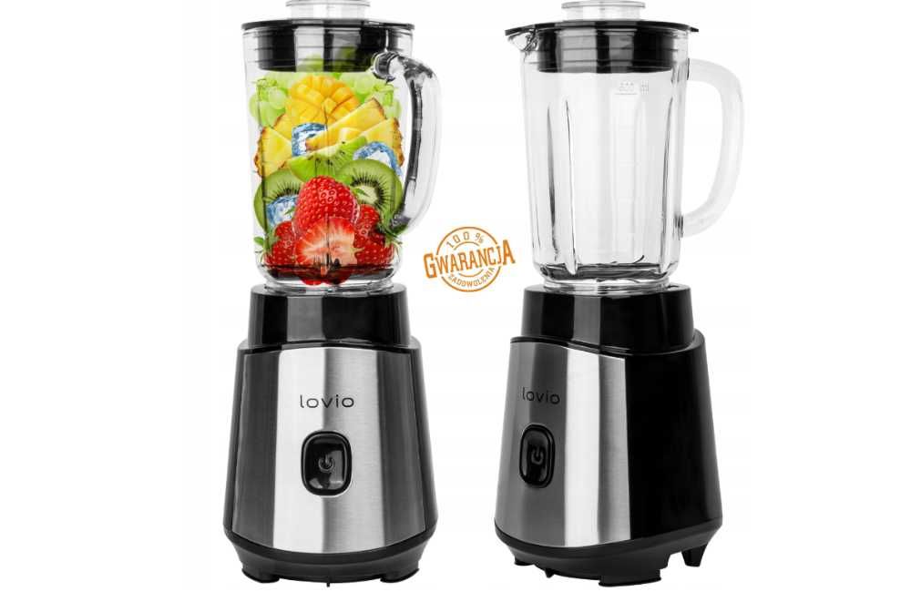 OKAJZA - Blender Kielichowy Szklany LOVIO Blender 900 W Czarny