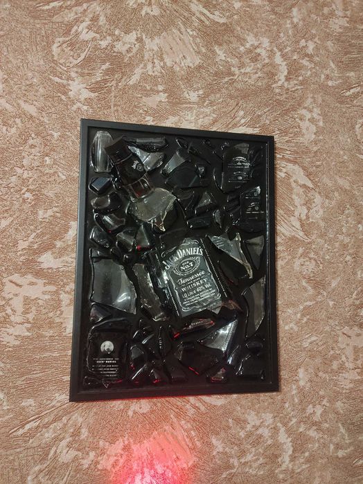 Картина ручной работы из эпоксидной смолы Jack Daniels