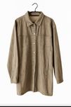 Zielona długa koszula khaki 4/5/6XL rękaw 3/4