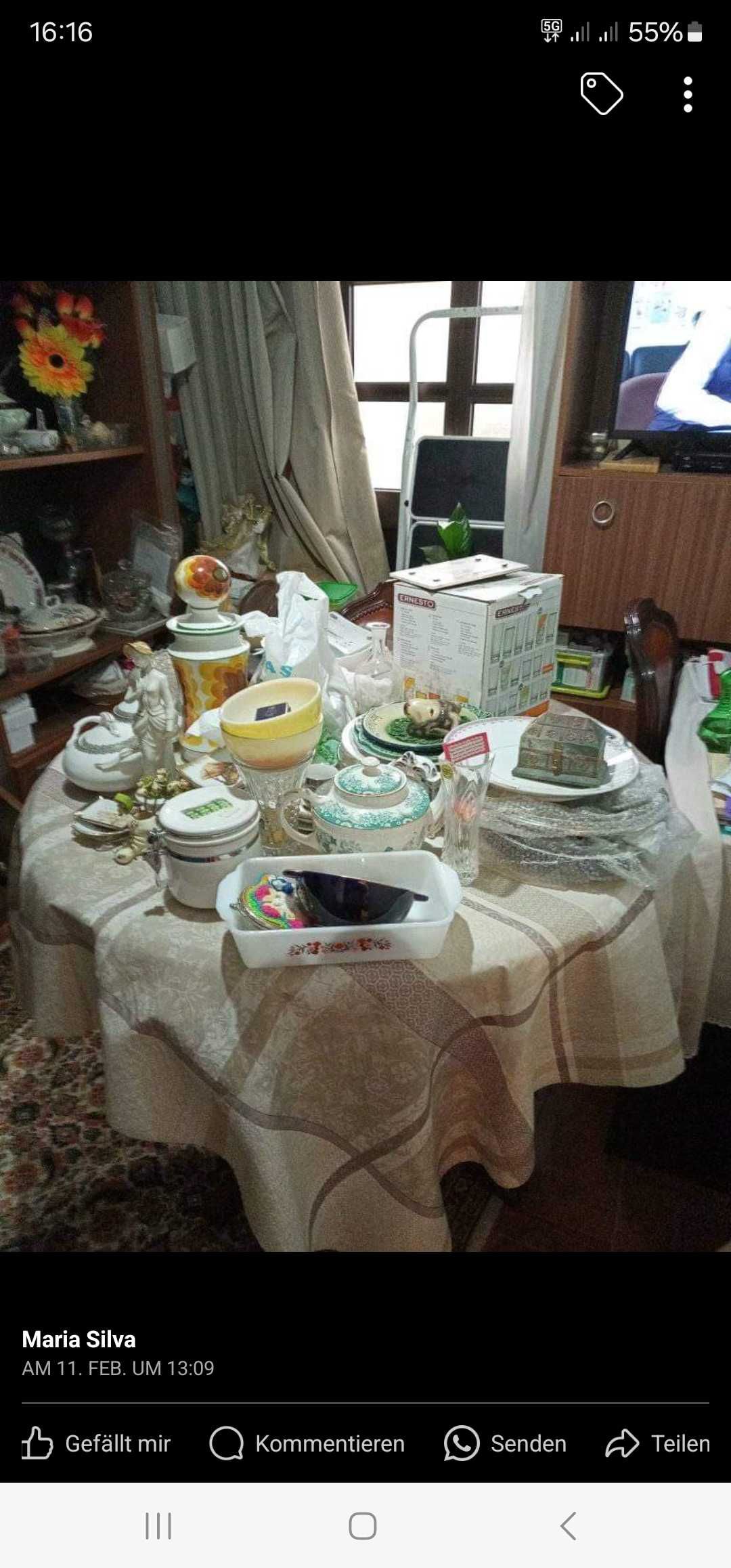 Recheio de Casa Loiças Porcelanas Bibelos