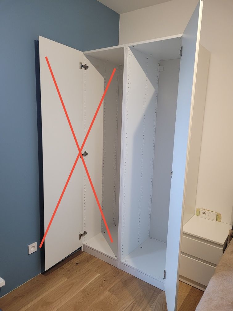 Szafa PAX Ikea, 50x58x201 (obudowa, drzwi, zawiasy)